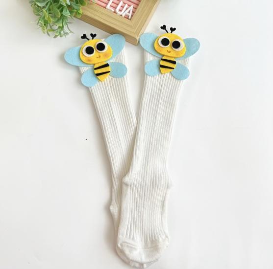 Arı figürlü dizaltı çorap