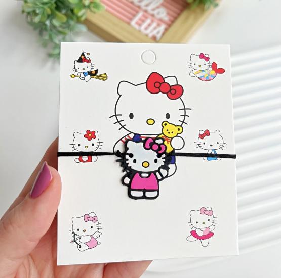 Hello kitty figürlü ayarlanabilir ip bileklik