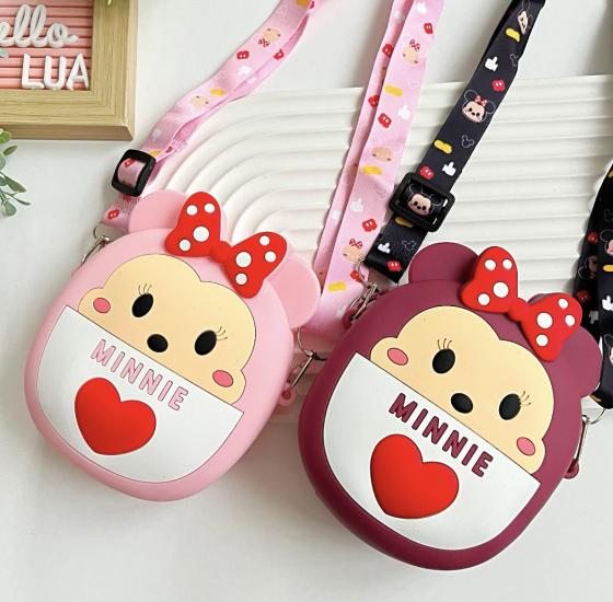 Minnie mouse ve popit detaylı mini çanta adet