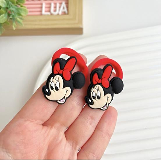 Minnie mouse figürlü lastik toka çifti