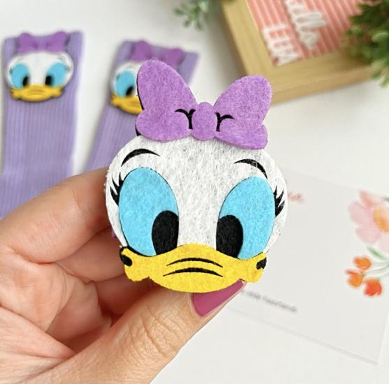 Daisy duck çorap ve toka seti 